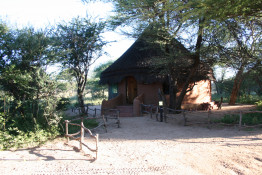 This lovely cottage is where Catherine and Dave were upgraded to within Okonjima.