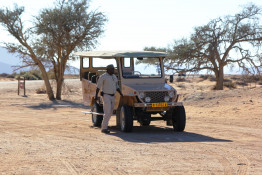 As the earlier sign said, if you want to go all the way to Sossusvlei, you need a 4 x 4. And if you want to have a truly meaningful experience, you need a good guide.