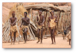 Prior to 1870, the Damara people occupied most of central Namibia, but large numbers were displaced or killed when the Damara and Herero began to occupy this area in search of better grazing.