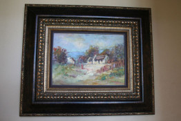 Here is another painting in the cottage.