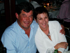 We at SILKBUSH got to know Hansie & Ingrid van Niekerk (pictured here at Wynhuis Wine Bar http://www.wijnhuis.co.za (<a href="http://www.wijnhuis.co.za">www.wijnhuis.co.za</a>) ) in 1997 when consulting for the then Napa-based Beringer Wine Estates. Beringer considered leasing a portion of Knorhoek hillside land for a South African label; they knew what wonderful soils the Van Niekerk's had, which now produce wonderful export wines under their own label. (<a href="http://www.Knorhoek.co.za">www.Knorhoek.co.za</a>) . Hansie and his brother James grow the grapes at Knorhoek, and, until 2005, most of the wines were produced off site at various contract wineries; this is how we make our SILKBUSH Mountain Vineyards wine as we do not have fermentation facilities on the farm.