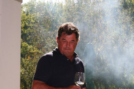 One of two brothers who inherited and now runs Knorhoek, Hansie is responsible to the winery and their strategic planning. He's also a good man with the braai and has a great sense of humor.