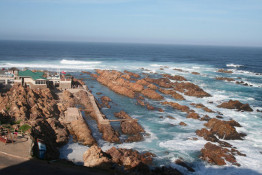 Looking down upon these rocks, one could imagine what cost hundreds of ships over the years, lost in the fog or forced shoreward from storms. Now Mossel Bay is acknowledged as the western end of the famed Garden Route, a holiday playground for South Africans and international visitors, and stretching eastward to Storms River.