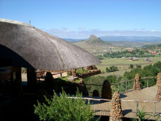 The Isandlwana Lodge was built in 1999 and is a beautiful structure. Anyone considering visiting here should review their website: http://www.isandlwana.co.za. The attractive rooms are large, designer grade, and the food is super, AND they soon will be carrying Silkbush Pinotage!