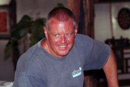 Graham was also a Master SCUBA Dive Trainer to boot! A Brit with a heavy Manchester accent, a wicked sense of humor, chain smoker, and very slow underwater breathing; interesting combination, eh! A great bloke, and a big asset to Manta Reef.